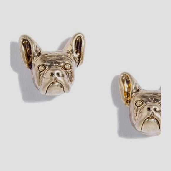 Madewell Pug Earrings Stud Dog Face Pet Casual Summer Whimsy Costume Jewelry - Picture 11 of 11